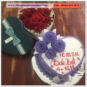 Combo Bánh Kem & Hoa Tươi - MM29